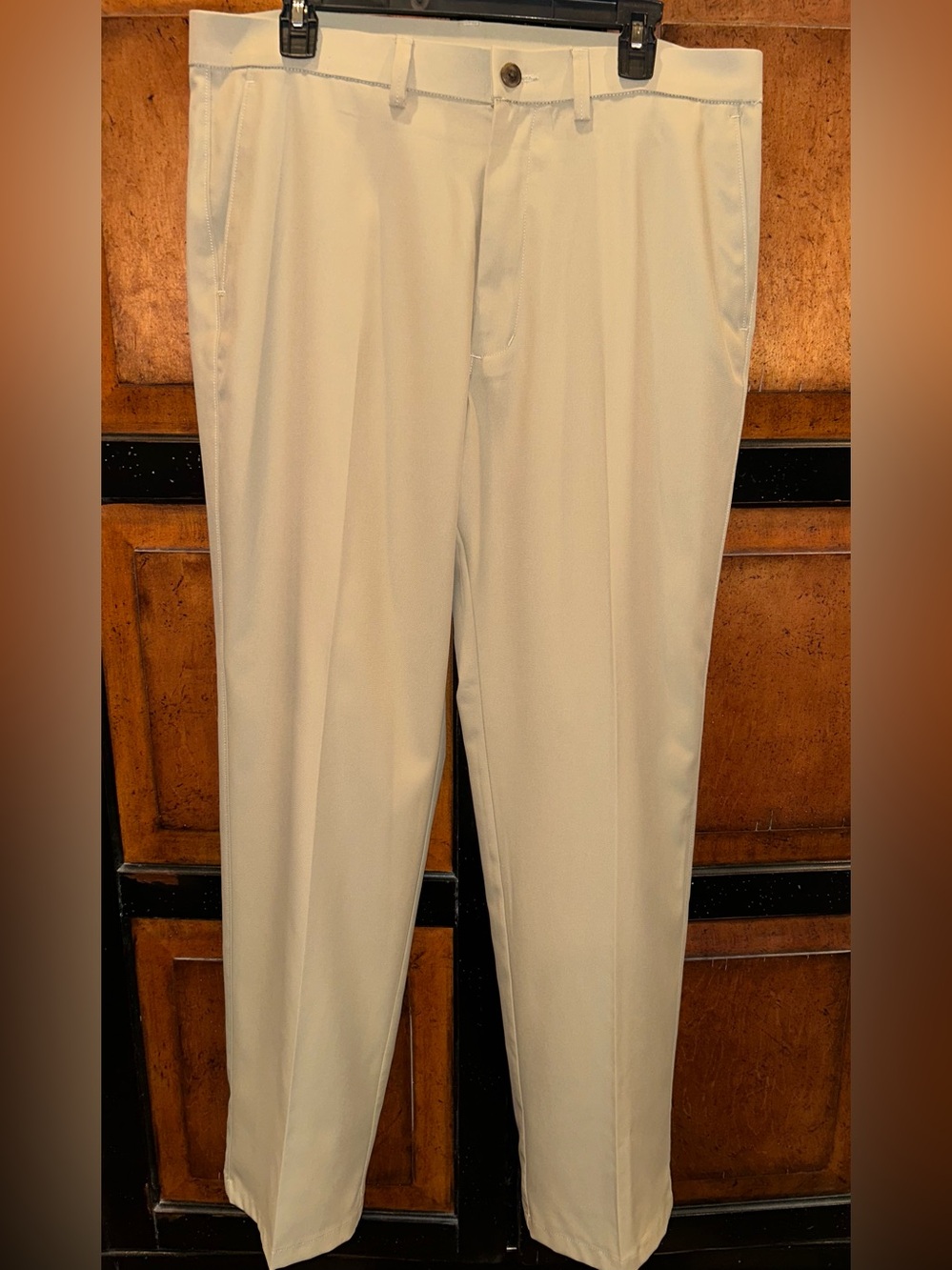 Haggar Men's Dress Pants in Light Beige